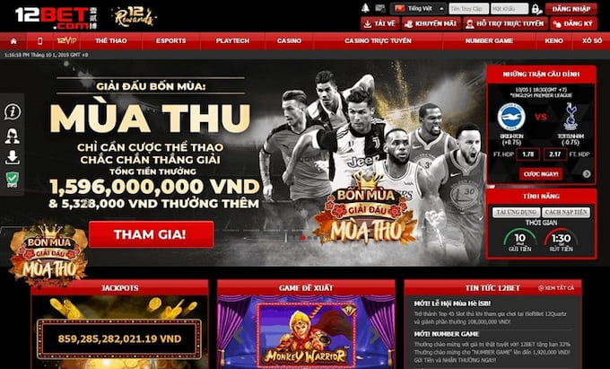 Trang chủ của nhà cái 12bet